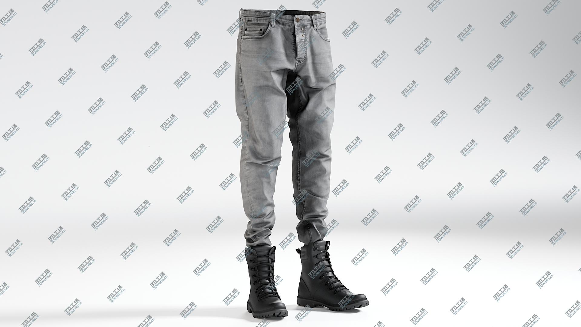 images/goods_img/202104094/Gray Jeans Boots 1 model/2.jpg